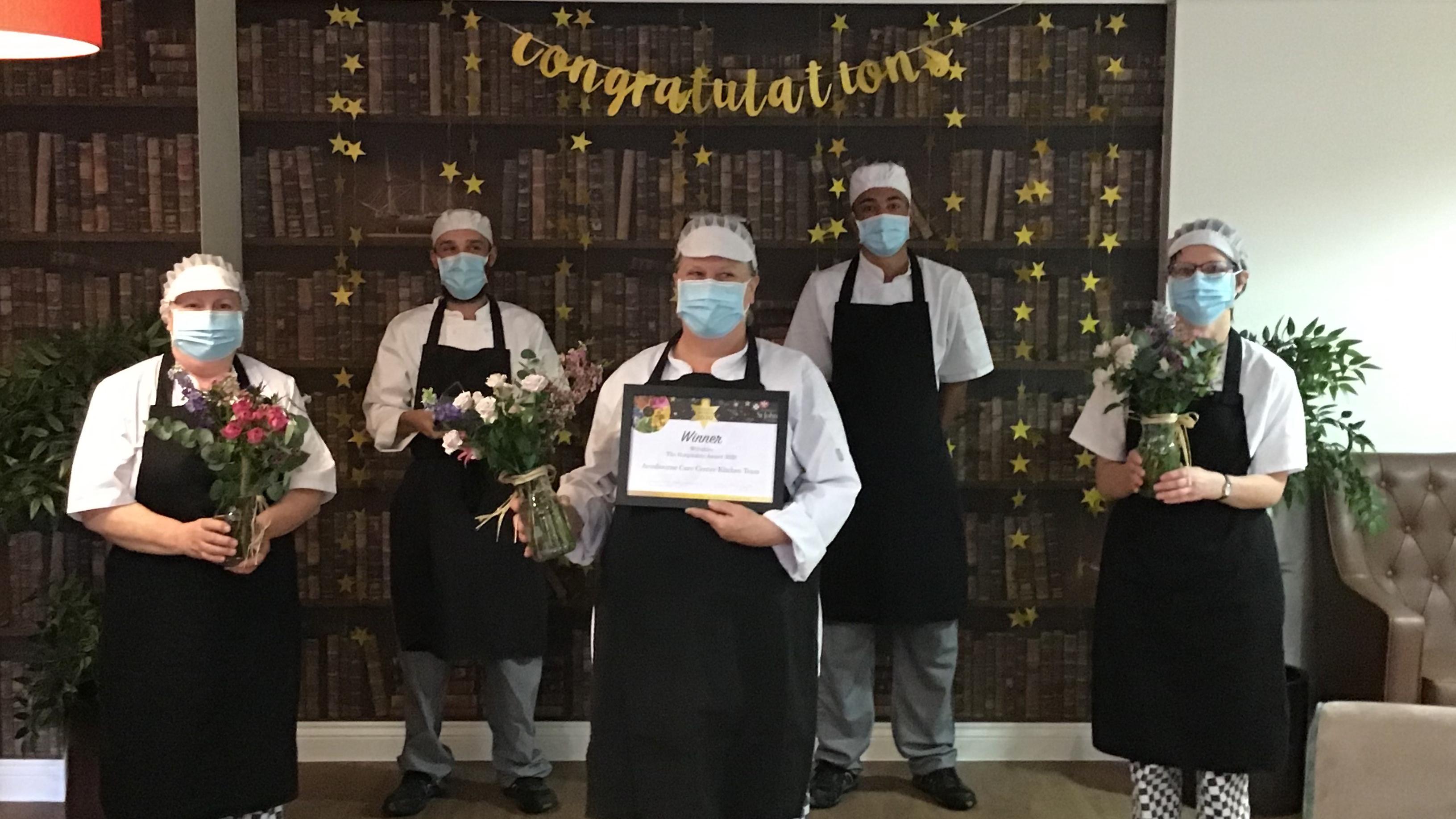 Kitchen team at Avonbourne care home has been hailed as Shining Stars